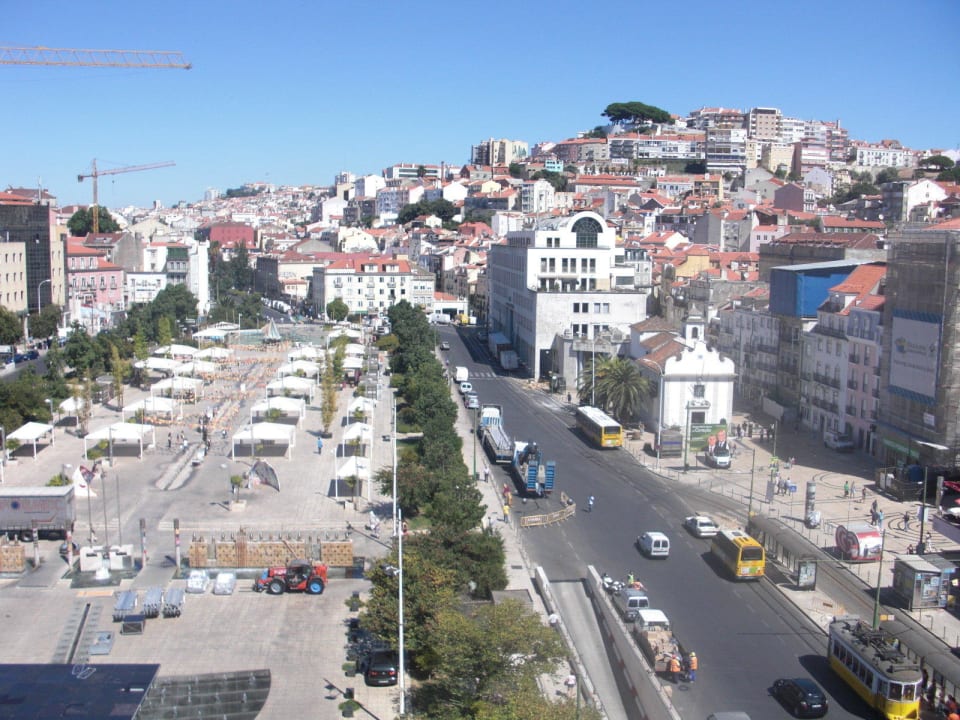 Blick auf den Platz Martim Moniz Hotel Mundial