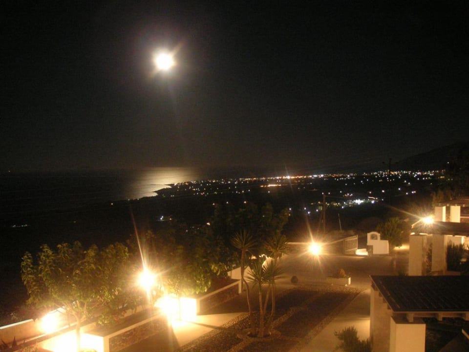 Nachts, Blick auf Ägäis Hotel Xenones Filotera