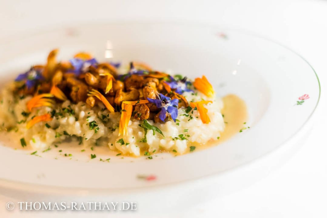 Risotto mit Bergblüten Genießer- & Wanderhotel Jägerhof