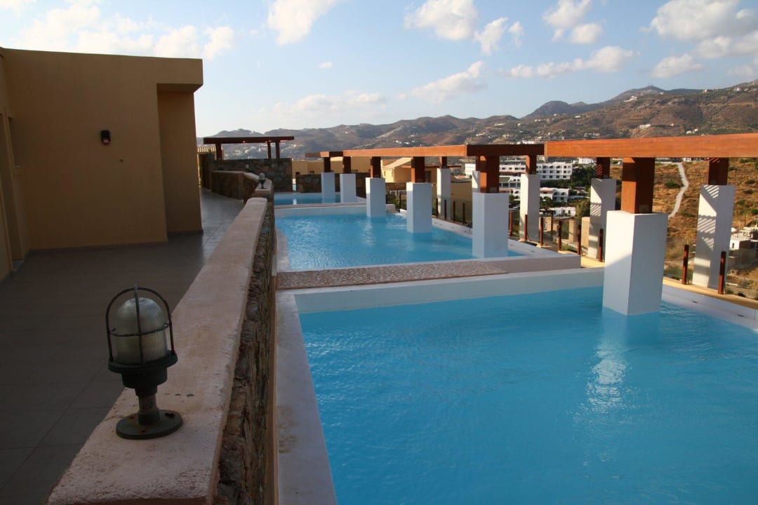 Blick auf die Sharedpools (vom Eingang des Zimmer 541) Seaside A Lifestyle Resort