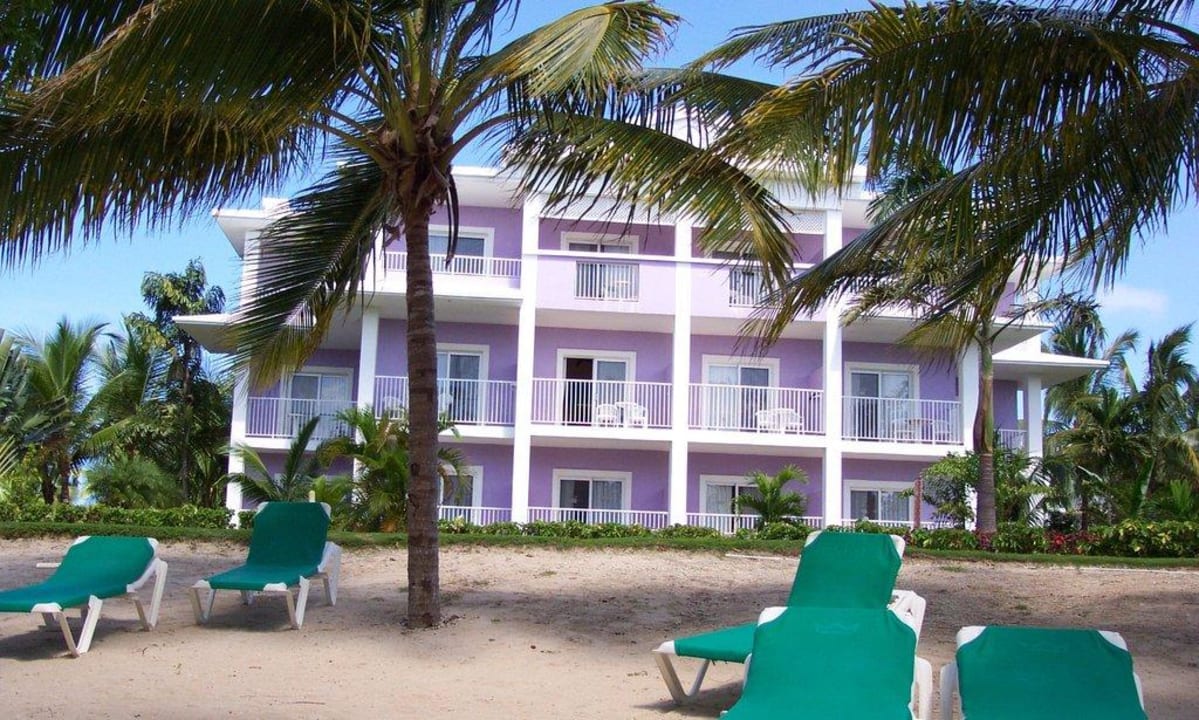 Blick vom Zimmer auf den Hotelstrand Hotel Riu Negril