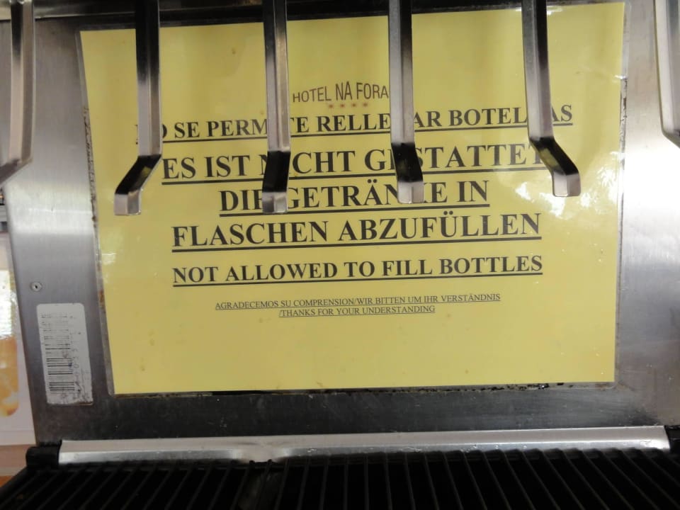 Noch ein Schild Hotel Na Forana