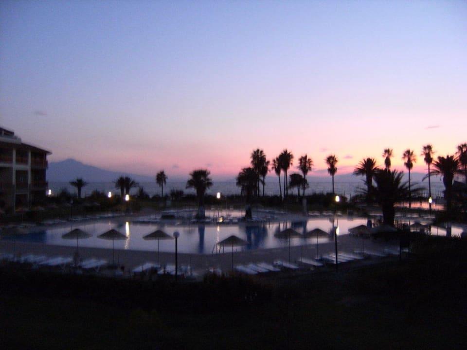 Abendaussicht von Zimmer 5709 Ephesia Holiday Beach Club