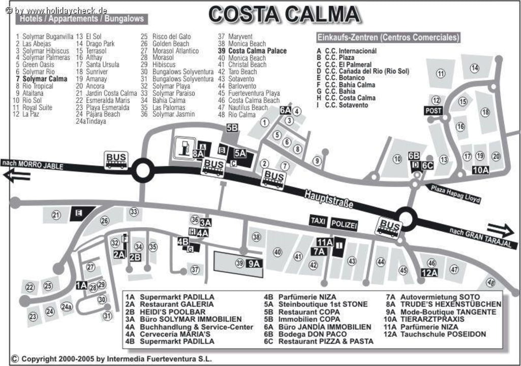 Plan von der Costa Calma SBH Crystal Beach Hotel & Suites