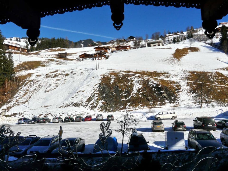 Blick vom Hoteleingang Hotel Auffacher Hof