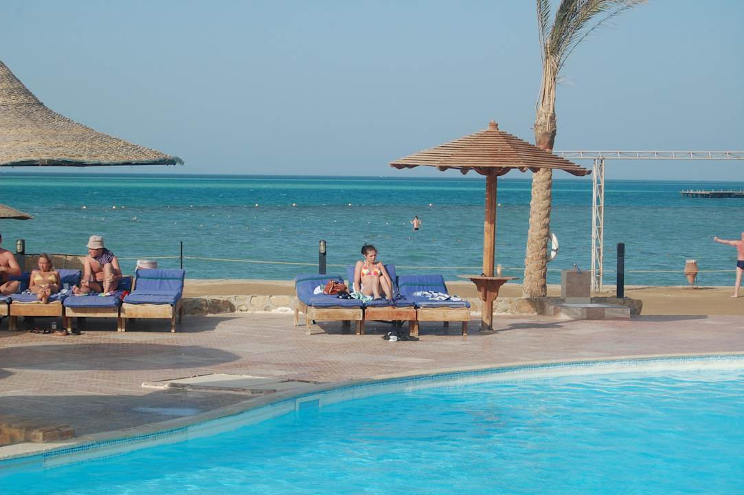 Basen plaża razem Riviera Aqua Park Resort