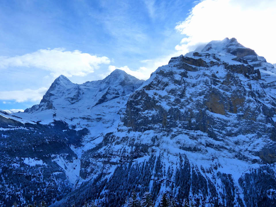 Blick vom Balkon Eiger Swiss Quality Hotel