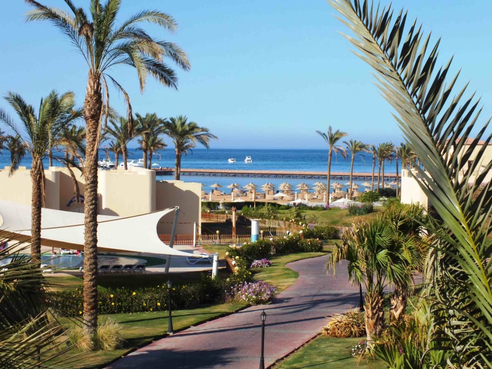 Strandansicht Cleopatra Luxury Resort Makadi Bay