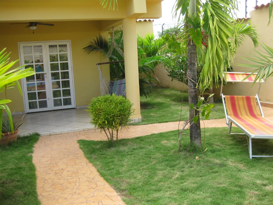 Terrasse mit Wohnungseingang Ferienhaus Casa Lexi