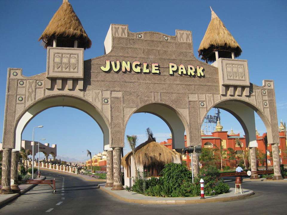 Eingangsbereich Pickalbatros Jungle Aqua Park Resort - Neverland Hurghada