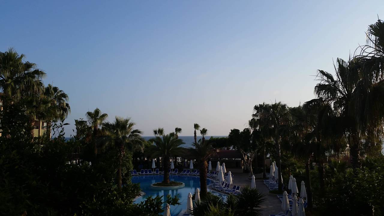 Abendstimmung vom Restaurant aus Hotel Grand Side