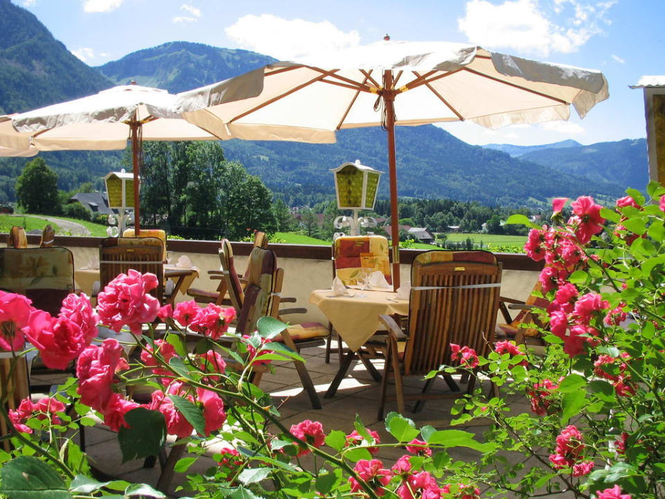 Terrassenrestaurant mit herrlichem Panoramablick Hotel Seethurn