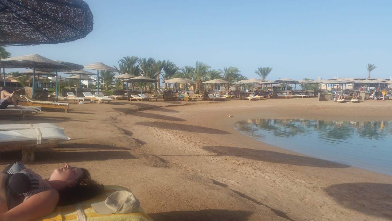 Sehr sauber Strandabschnitt Club Paradisio El Gouna, Red Sea