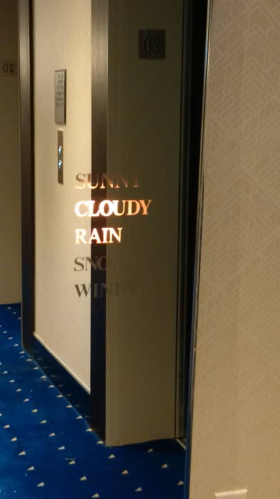 Wetteranzeige Hotel Sheraton Vancouver Wall Center