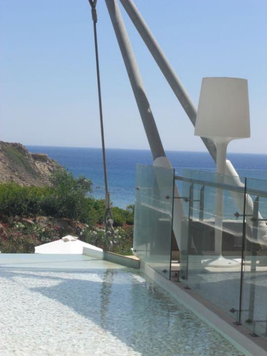 Ausblick vom Restaurant Atlantica Mikri Poli Crete