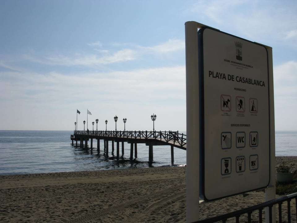 Strandbereich am Paseo Maritimo Hotel Marbella Club