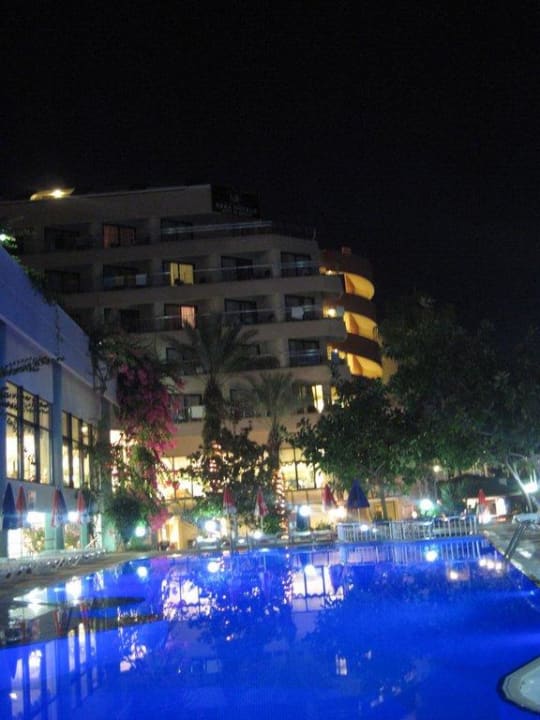 Hotel at night Aska Hotel Just in Beach
