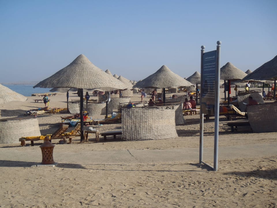 Ausreichend Liegen am Strand Pickalbatros Sands Hotel - Port Ghalib