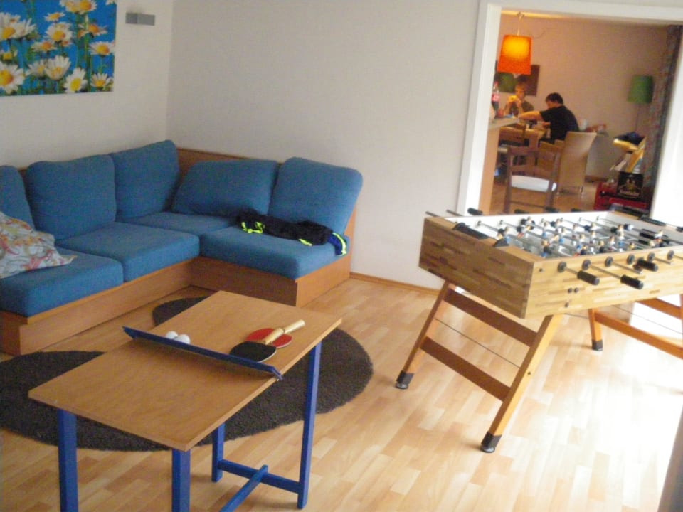 Kicker (eigene Tischtennisplatte) Sitzecke Center Parcs Park Hochsauerland