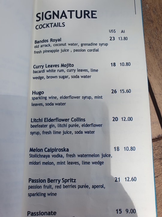 Gastro Bandos Maldives