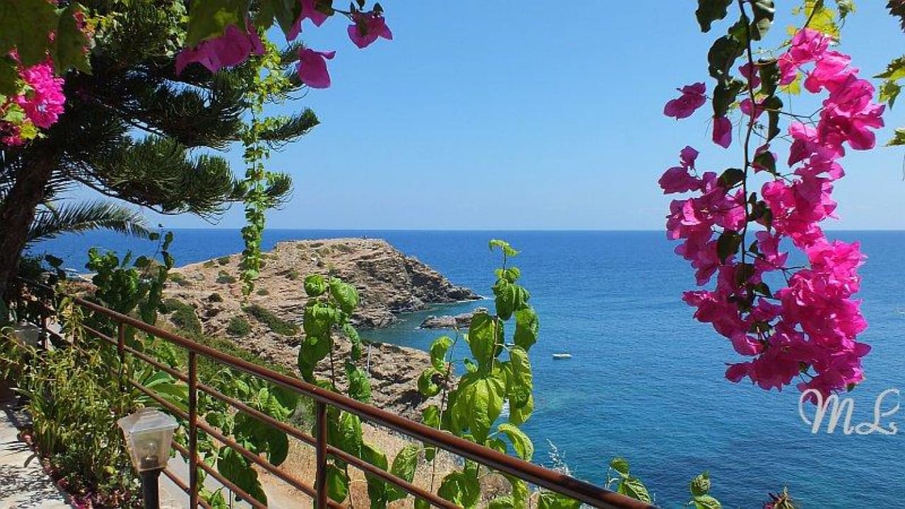 Terrasse des Zimmers Ormos Atalia Village