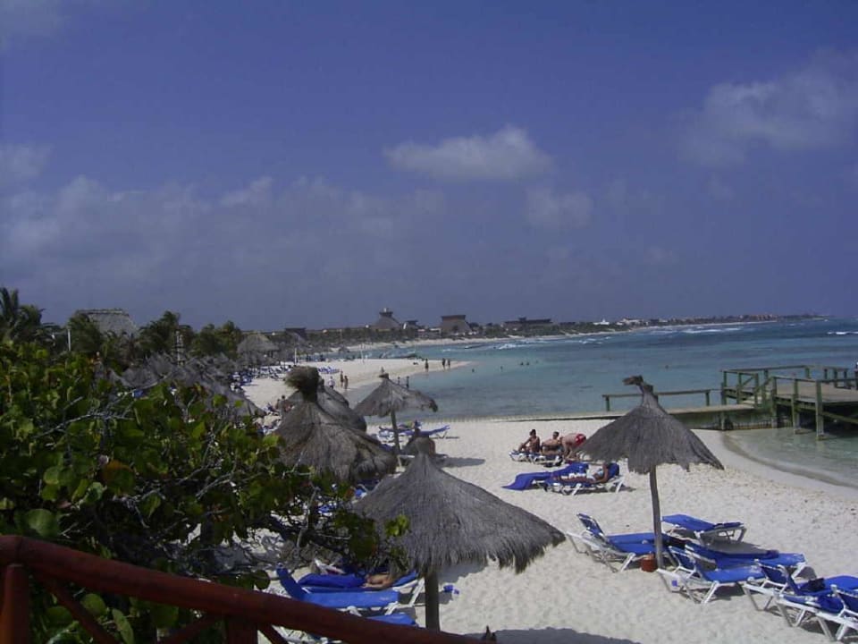 Der Strand zwischen Hotel Akumal und Tulum Bahia Principe Grand Tulum