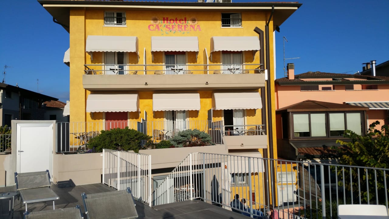 Auf der Terrasse Hotel Ca' Serena