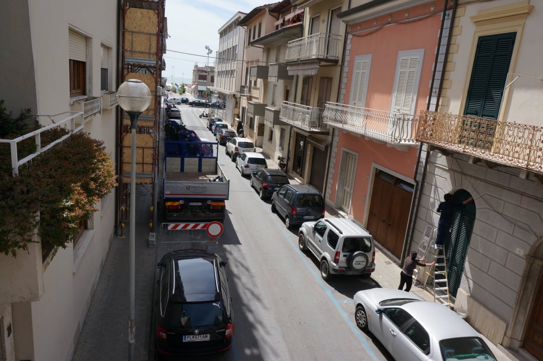 Ausblick von Zimmer Nr 101 Hotel Tirrenia