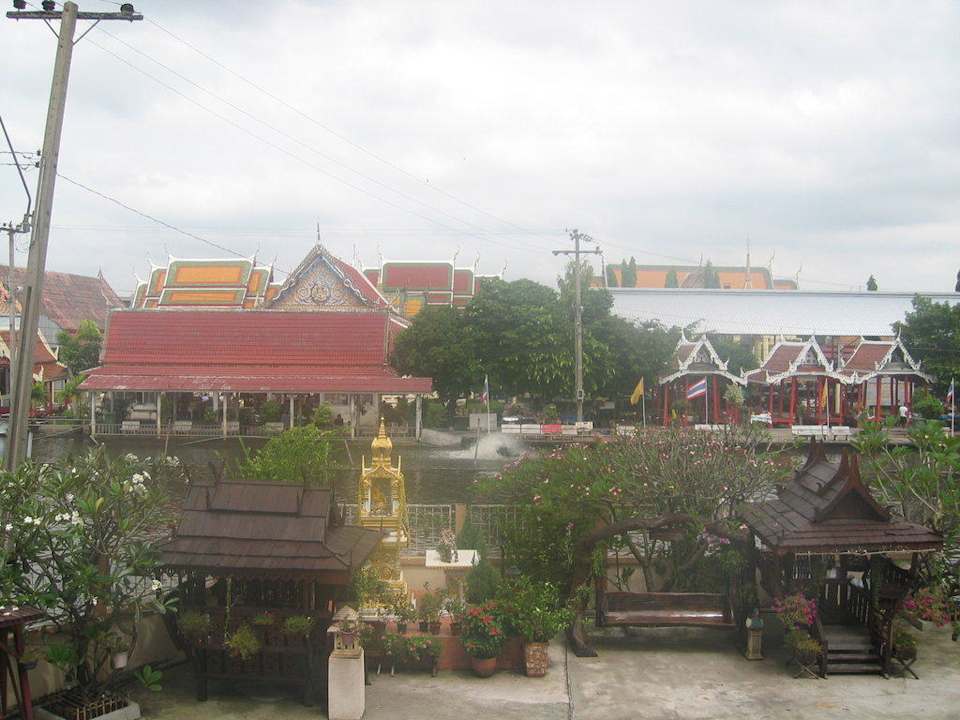 Blick aus dem Zimmer Hotel Queen's Garden Resort at River View Bangkok