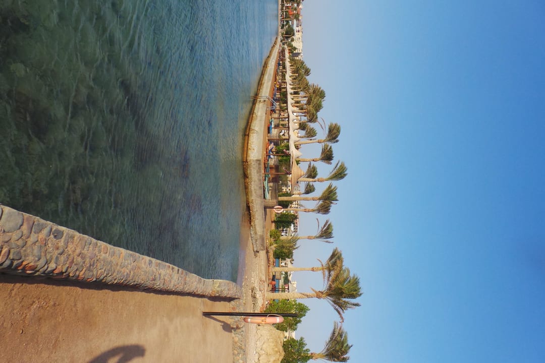 Вход в море на !Марине" с бережка и по лестнице Arabia Azur Resort