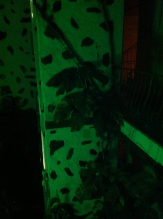 Innenhof bei Nacht Apartments La Fonda