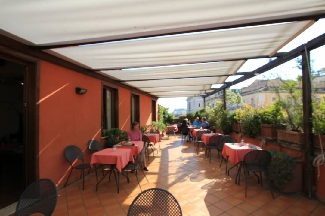 Frühstücksterrasse Hotel Columbia