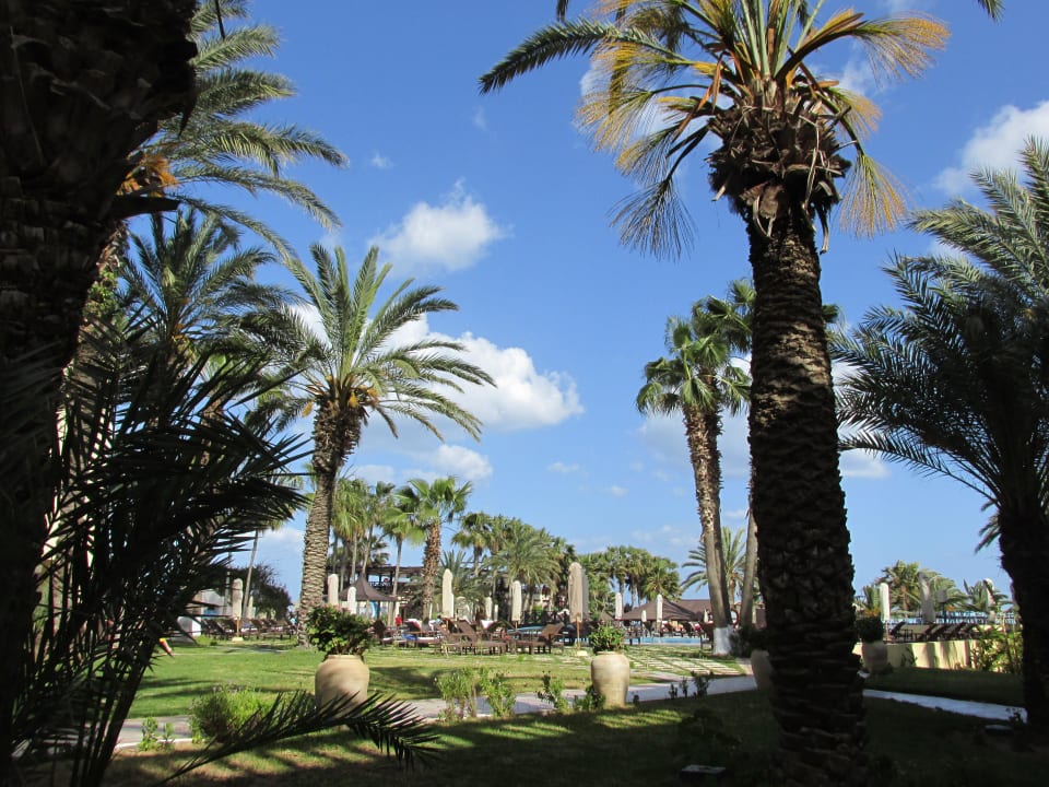 Blick Richtung Pool Hotel Paradis Palace