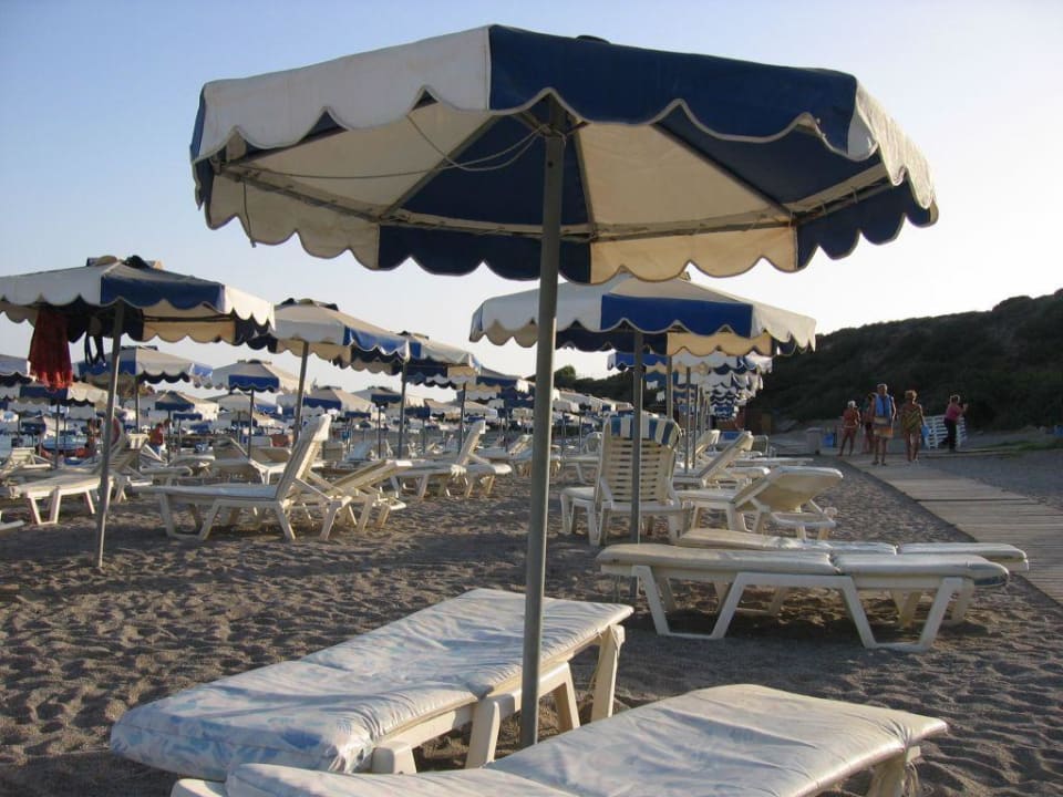 So sah es abends am Strand aus Rodos Princess Beach Hotel & Spa