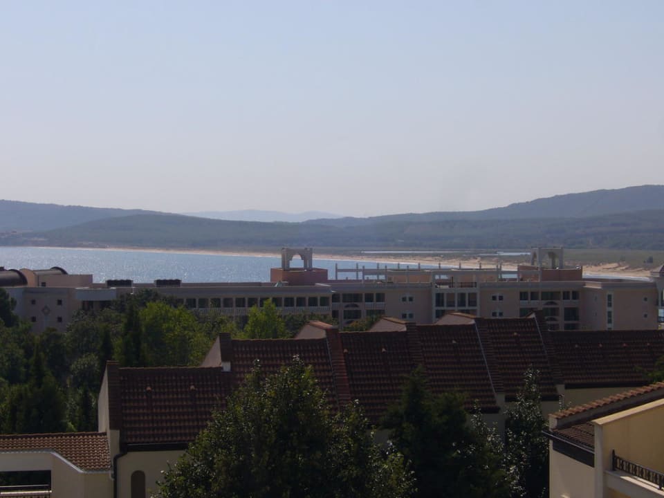 Ausblick Richtung Meer und Hotel Marina Beach Duni Royal Pelican Resort
