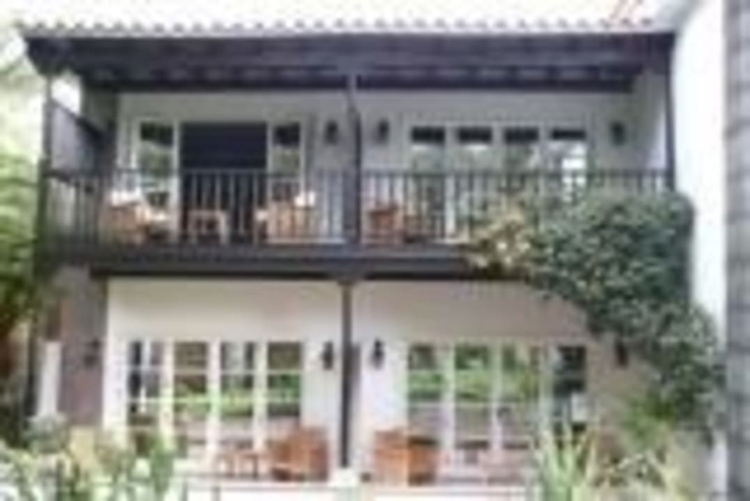 Oben links unser Balkon Seaside Grand Hotel Residencia