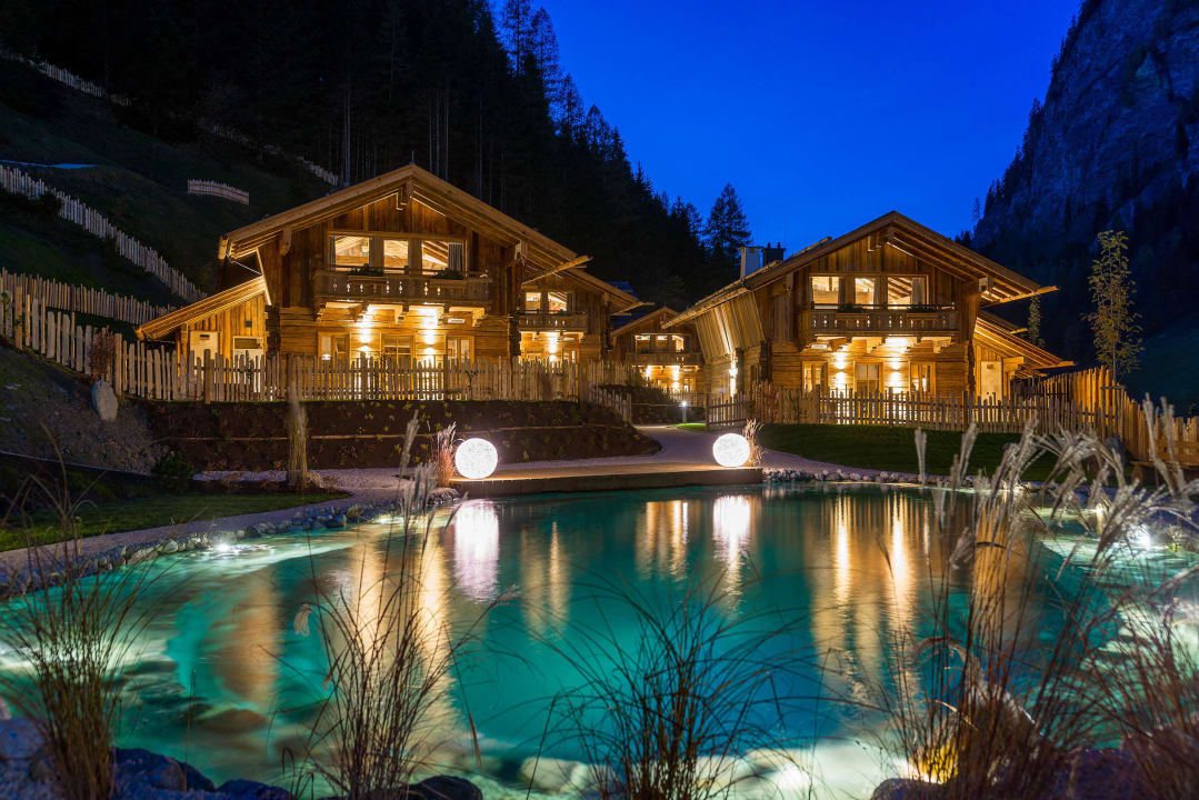 Chaletdorf Auszeit bei Nacht Chaletdorf Auszeit