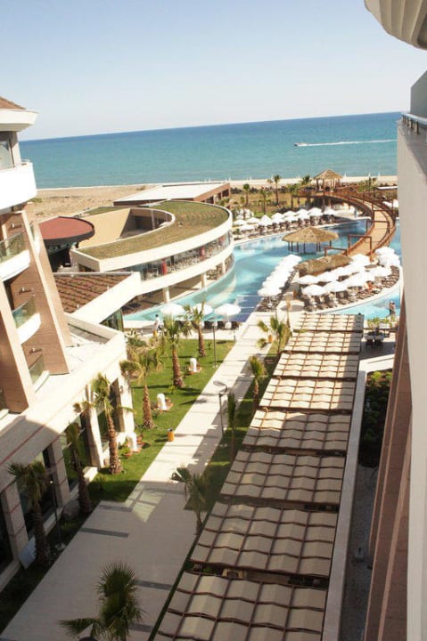 Seitlicher Meerblick aus dem Zimmer Sherwood Dreams Resort