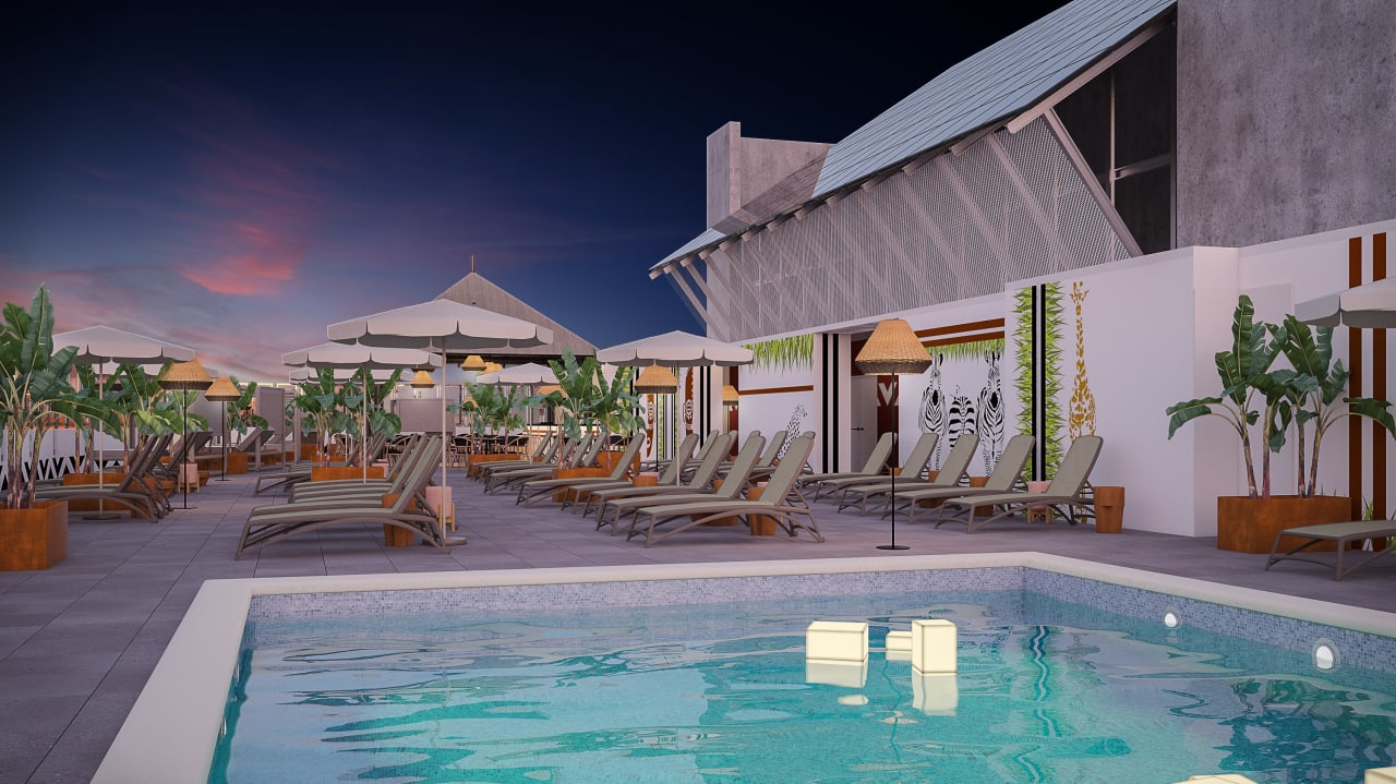 Pool Hotel Flamingo Oasis