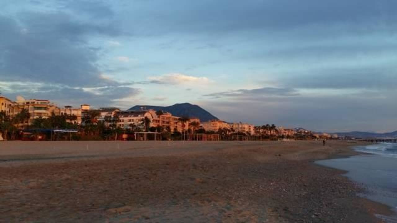 Alanya - Sonnenuntergang an der Promenade Grand Atilla Hotel