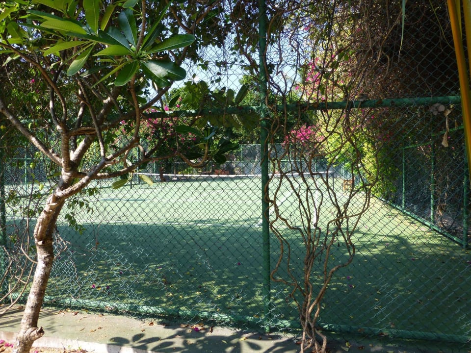 Einer der beiden Tennisplätze LUX South Ari Atoll