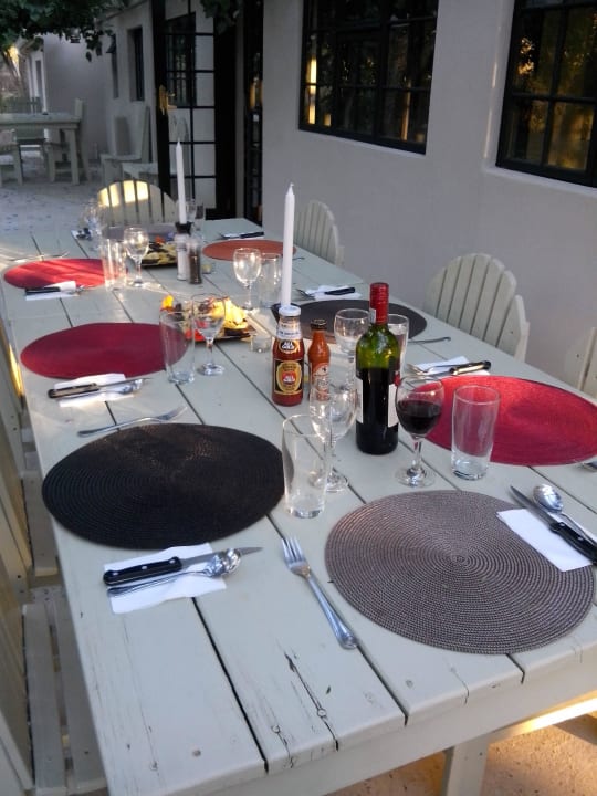 Romantisch gedeckter Tisch Addo African Home - the green escape