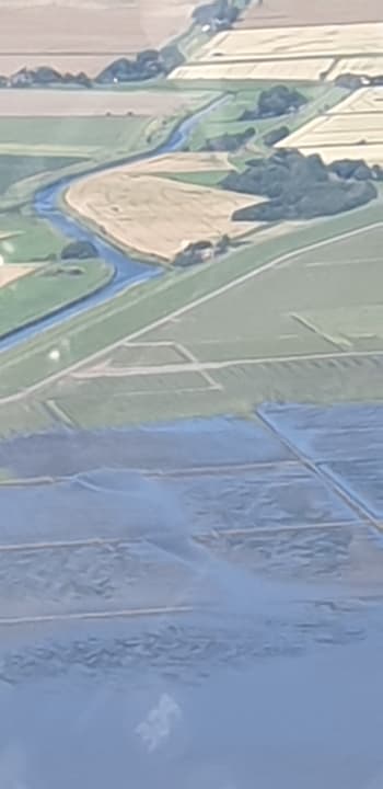 Außenansicht Ferienhaus Hemenswarft direkt an der Nordsee mit Meerblick