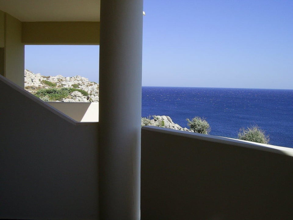 Blick vom Balkon zum Meer Hotel Kalithea Horizon Royal