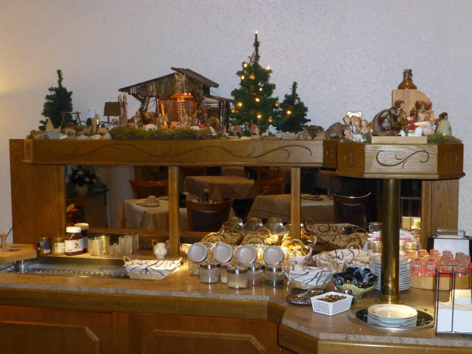 Weihnachtliche Dekoration Landhotel Haus Weber