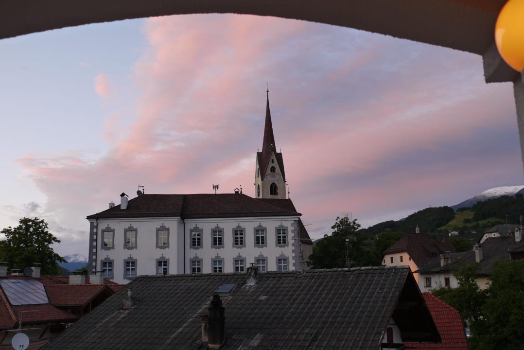 Blick vom Balkon zum Ort Hotel zur Sonne