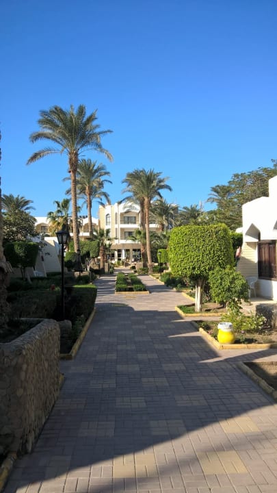 Gartenanlage vom Neubau zum Haupthaus Regina Resort and Aqua Park Hurghada