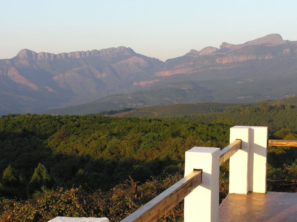 Blick vom Balkon Hotel Coach House