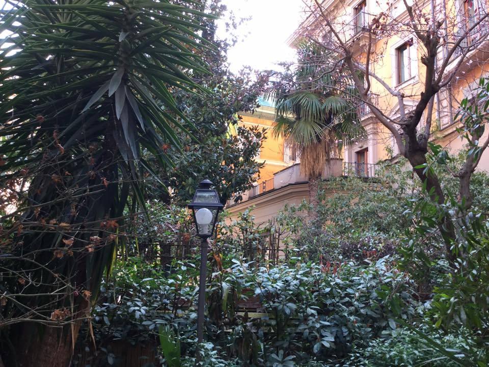 Area outside hotel, yard Hotel La Residenza