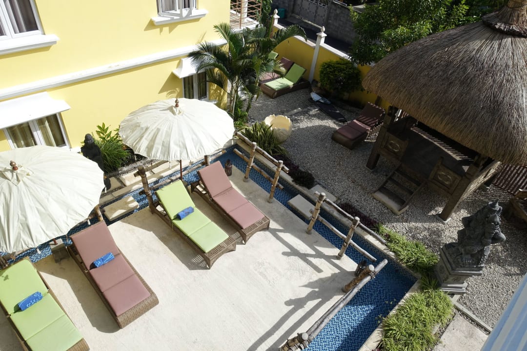 Ausblick von Terrasse der oberen Wohnung  Villa Seewoo